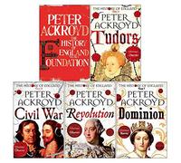 Peter Ackroyd Ensemble de 5 livres Collection Histoire de l'Angleterre Vol 1-5 (Fondation, Tudors, Guerre civile, Révolution, Dominion)