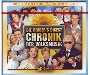 Peter Alexander, Willy Schneider, Vico Torriani, Friedel Hensch und die Cyprys, Lolita, Margot Hellwig, Franzl Lang, Heino, Tony Marshall, Slavko Avsenik, Karl Moik, Naabtal Duo, Ernst Mosch, Die Wildecker Herzbuben, Kastelruther Spatzen, Andy Borg, Günter Wewel, Patrick Lindner, Stefanie Hertel, Stefan Mross, Florian Silbereisen, Marianne und Michael, Hansi Hinterseer, Ramona Leiss, Maria Andergast - Die Reader's Digest Chronik der Volksmusik - Die grössten Erfolge aus über 50 Jahren (5 CD Box Set)