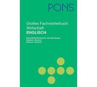 Peter Collin Si PONS Großes Fachwörterbuch Wirtschaft: Englisch-Deutsch/ (Relié)