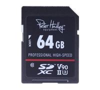 Peter Hadley 64GB SDXC Professionnel Haute Vitesse Classe 10 UHS-2