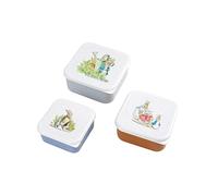 Peter Hase PETIT JOUR - Set De 3 Lunch Box Repas Ou Goûter Pour Enfant - Petite, Moyenne, Grande - S'emboitent Entre Elles - Polypropylène - PIERRE LAPIN