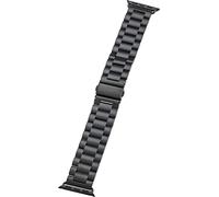 Peter Jäckel Bracelet de Montre Connectée pour Apple Watch 40 mm (Series 45) 38 mm (Series 123) en Acier Inoxydable Noir