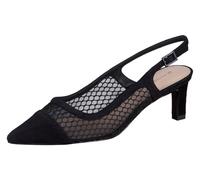 Peter Kaiser Peeptoes & Slingpumps 79607 Chaussures à Talons perforées et tressées pour Femme Noir