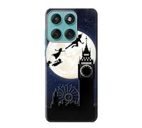 Peter Pan Fly Full Moon Night Etui Coque Housse pour Motorola Edge 60 Fusion