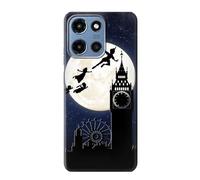 Peter Pan Fly Full Moon Night Etui Coque Housse pour Motorola Moto G 5G (2025)