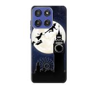 Peter Pan Fly Full Moon Night Etui Coque Housse pour Motorola Moto G Stylus 5G (2025), Edge 60 Stylus