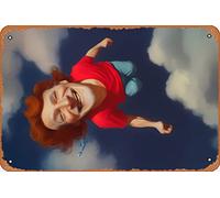 Peter Paprika Pan Pop Culture Abstract and Surreal People Classic Man Cave Décoration murale en métal 20,3 x 30,5 cm