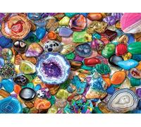 Peter Pauper Press Crystals and Gemstones 1000 Piece Jigsaw Puzzle