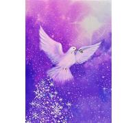 Peter Pauper Press Dove & Stardust Small Boxed Holiday Cards (20 cards, 21 self-sealing envelopes)