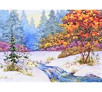 Peter Pauper Press Winter Tapestry Deluxe Boxed Holiday Cards (20 cards, 21 self-sealing envelopes)