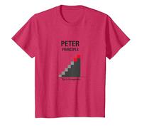 Peter Peter Principe : Rise to Incompétence Graphic T-Shirt, Enfant, Rouge Chiné, 8 Ans