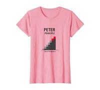 Peter Peter Principe : Rise to Incompétence Graphic T-Shirt, Femme, Rose, S