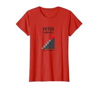 Peter Peter Principe : Rise to Incompétence Graphic T-Shirt, Femme, Rouge, L