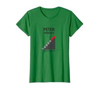 Peter Peter Principe : Rise to Incompétence Graphic T-Shirt, Femme, Vert Kelly, M