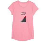 Peter Peter Principe : Rise to Incompétence Graphic T-Shirt, Fille, Rose, S