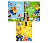 Peter Rabbit Animation 3 Books Collection Set (Hop to It! Sticker Book, Secret Treehouse Sticker Activity Book, Sticker Activity Book)
