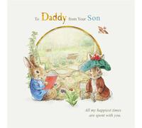 Peter Rabbit Carte de fête des pères « To Daddy from Your Son, All My Happiest Times Are Spent with You »