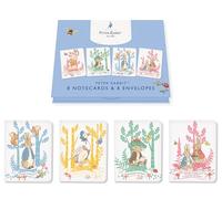 Peter Rabbit Lot de cartes et enveloppes Motif pique-nique en forêt