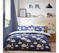 Peter Rabbit - Parure de lit "Sleepy Head" RV2882 (Lit simple) (Bleu)