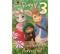Peter Rabbit Pe013 3ème carte d'anniversaire