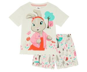 Peter Rabbit Pierre Lapin - Lily Frilly - Ensemble de Pyjama à Manches Courtes pour Filles - 100% Coton - 3-4 Ans: 104cm