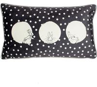 Peter Rabbit - Rectangulaire - Housse de coussin "Spot Me" RV2940 (30 cm x 50 cm) (Charbon de bois)
