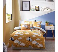 Peter Rabbit™ Sleepy Head Double Duvet Cover Set, Polyester, Cotton, Ochre