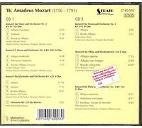 Peter Schmalfuss (Klavier) - Mozart: Hornkonzerte Nr. 1,2 4 - Oboenkonzert C-Dur - Flötenkonzert G-Dur - Menuette KV 335 für Klavier