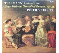 Peter Schreier - Telemann: Lieder aus den "Singe-Spiel-und Generalbaßübungen 1733-34" [Vinyl LP] [Schallplatte] [Vinyl] Peter Schreier; Robert Köbler; Werner Jaroslawski and Georg Philipp Telemann