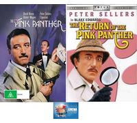 Peter Sellers Double Feature THE PINK PANTHER & THE RETURN OF THE PINK PANTHER One 1 Two 2 DVD Set Includes Cinema Movie Time Art Card