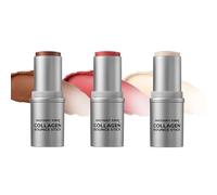 Peter Thomas Roth Instant FIRMx Collagen Bounce Stick Trio - Sheer Glow, Bronze Glow & Blush Glow - Lot de 3 baumes pour joues et lèvres - Hydratant, raffermissant et repulpant avec collagène et acide