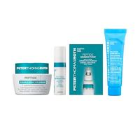 Peter Thomas Roth Peptide Party Kit de soins de la peau anti-âge avec peptides, acide hyaluronique et caféine - Soin raffermissant et hydratant pour les yeux et le visage - Coffret cadeau Deluxe