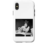Peter Valarie Singleton Bleu avec Son Petit au Zoo 1968 Coque pour iPhone X/XS
