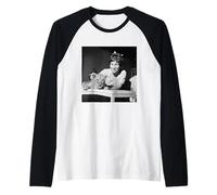 Peter Valarie Singleton Bleu avec Son Petit au Zoo 1968 Manche Raglan