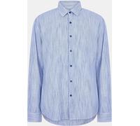 Peter Werth W Mallett Long Sleeve Plain Shirt Bleu Moyen Male