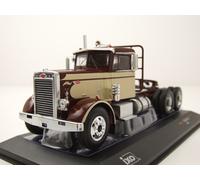 Peterbilt 281 Tracteur 1955 Brun Foncé Beige Modèle Réduit 1:43 Ixo Models