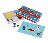 PETERKIN | Série classique en feutre pelucheux - Hôpital | Mettez-les et retirez-les, ils s'accrochent comme par magie à la planche pelucheuse | Arts et loisirs créatifs | À partir de 3 ans