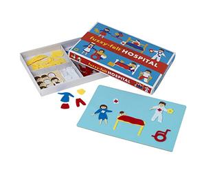 PETERKIN | Série classique en feutre pelucheux - Hôpital | Mettez-les et retirez-les, ils s'accrochent comme par magie à la planche pelucheuse | Arts et loisirs créatifs | À partir de 3 ans