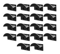 PETERMALLON 18 Pièce Crochet à Chapeau Adhésifs,Noir Crochets de Chapeaux Support Mural,Adhésifs Crochets Muraux,Mural Double Hook Porte Chapeaux,pour Rangement Clés,écharpes,écouteurs