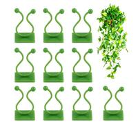 PETERMALLON Lot de 110 clips pour plantes grimpantes, clips de fixation auto-adhésifs, invisibles pour plantes grimpantes (vert)