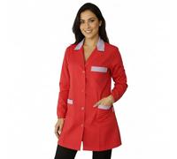 Petersabitidalavoro Blouse de travail, pour maîtrise de la maternelle, école d'enfance, entrepôt, ouvrière, couturière, hôtel, femme, rouge, Medium