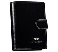 PETERSON | Portefeuille homme | Cuir naturel | Horizontal | Intemporel | Plusieurs compartiments | Pour une plaque d'immatriculation | Qualité supérieure | Technologie RFID, Modèle 4, 12 cm, Classique