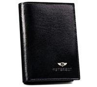 PETERSON | Portefeuille homme | Cuir naturel | Horizontal | Intemporel | Plusieurs compartiments | Pour une plaque d'immatriculation | Qualité supérieure | Technologie RFID, Modèle 5, 12 cm, Classique