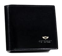 PETERSON | Portefeuille homme | Cuir naturel | Horizontal | Intemporel | Plusieurs compartiments | Pour une plaque d'immatriculation | Qualité supérieure | Technologie RFID, Modèle 7, 12 cm, Classique