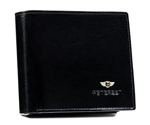 PETERSON | Portefeuille homme | Cuir naturel | Horizontal | Intemporel | Plusieurs compartiments | Pour une plaque d'immatriculation | Qualité supérieure | Technologie RFID, Modèle 7, 12 cm, Classique