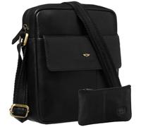 Peterson Sac homme, sac bandoulière + pochette à clés, CUIR NATUREL