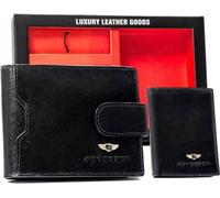 Peterson Set de portefeuille avec porte-clés Amasone noir Taille unique