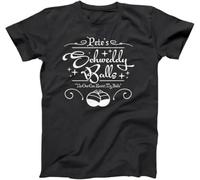 Petes Schweddy Balls Funny Christmas Humor Ugly Black Basic Men's T-Shirt Black Manches Courtes(XX-Large)