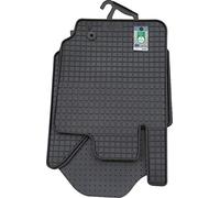 PETEX Tapis de sol 34010 Caoutchouc noir Avant et Arrière – Compatible FORD Ranger Mk3 TKE