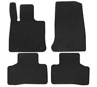 PETEX Tapis de sol 41810 Caoutchouc noir Avant et Arrière Compatible MERCEDES-BENZ GLC X253/X254